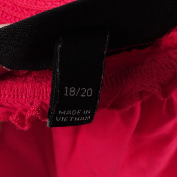 Lane Bryant Top Womens‎ 18/20 Red Off Shoulder Lace Bell Sleeve Smocked Stretch - Picture 10 of 13